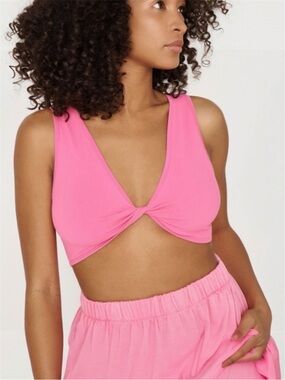 Garage Shay Seamless Twisted Tank Pink
